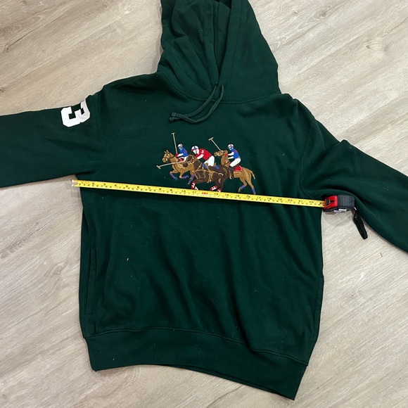 Polo Ralph Lauren Triple Pony Hoodie Pullover - Hole in Arm - Picture 2 of 9